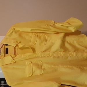 Yellow polyester shirt